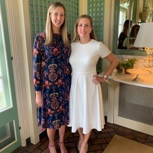 White dress with pearl detail